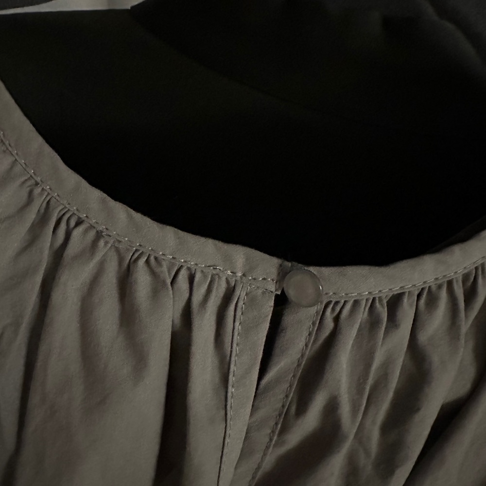Poplin Semi Flared Long Dress Quiet Luxury Classic - Picture 4 of 4